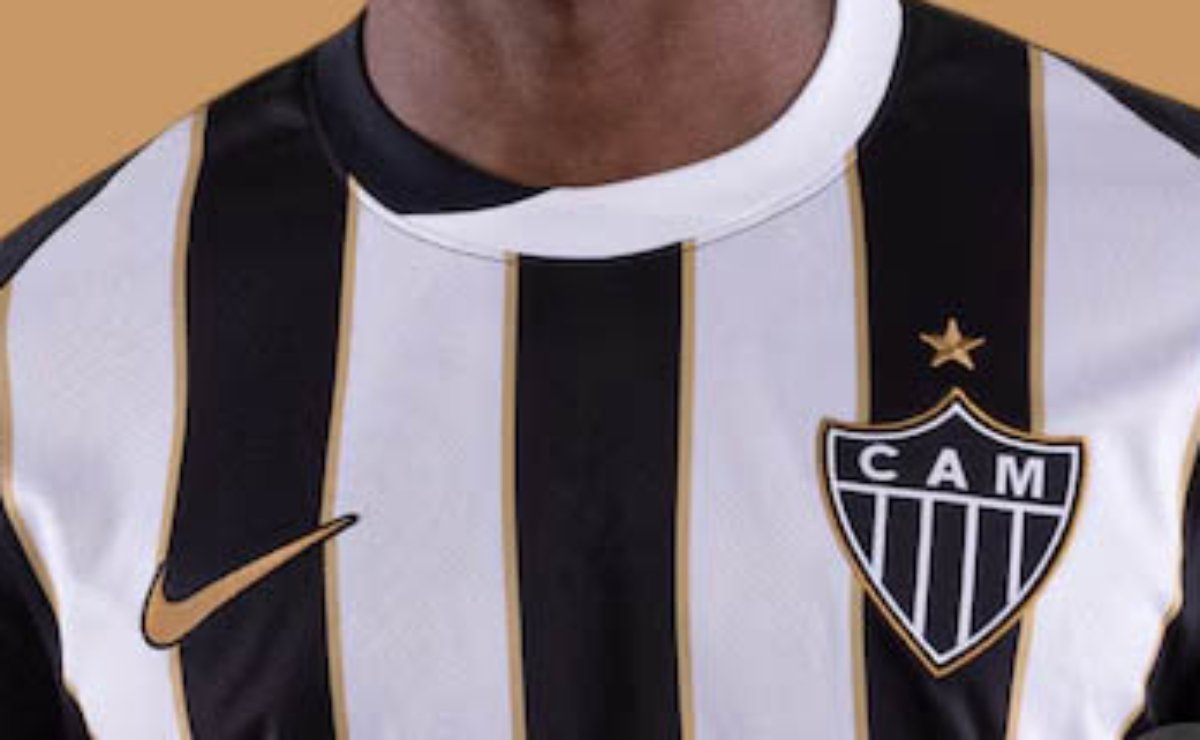 Parte da suposta nova camisa do Atlético para 2026 (foto: Reprodução/Mantos do Futebol)