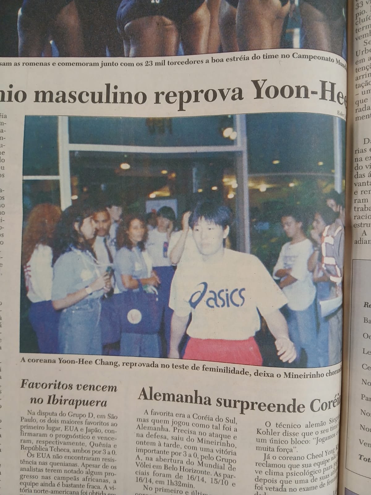 Trecho do Jornal Estado de Minas de 22/11/1994