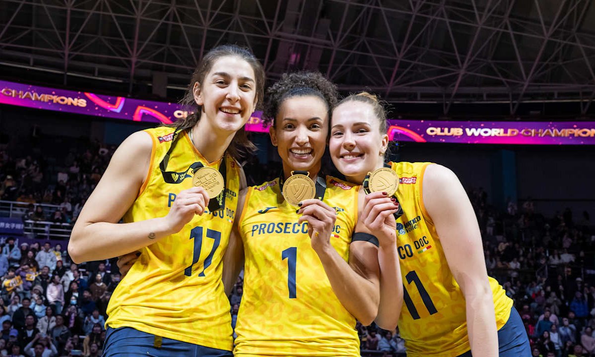Conegliano foi campeão em 2024 (foto: Divulgação/FIVB)