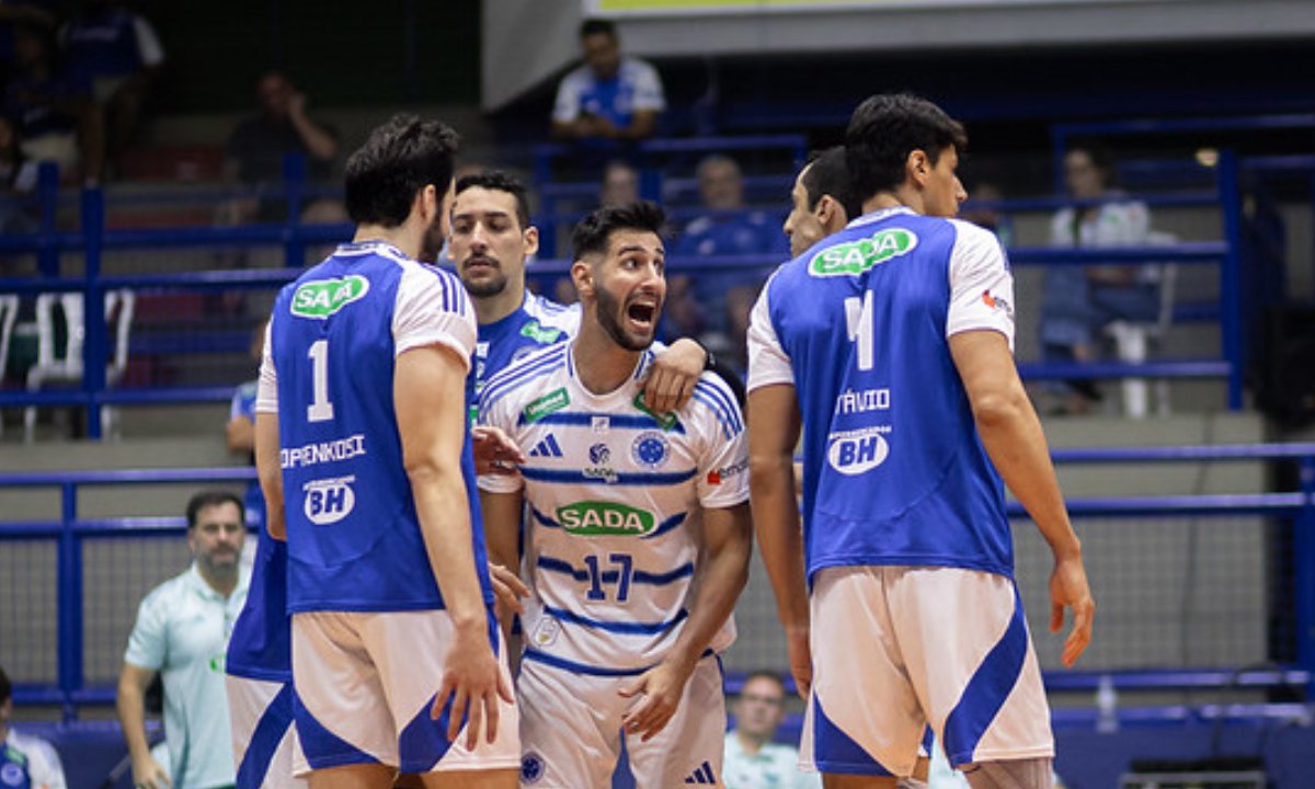 Cruzeiro é o líder isolado da Superliga Masculina de Vôlei (foto: Agência i7/Sada Cruzeiro)