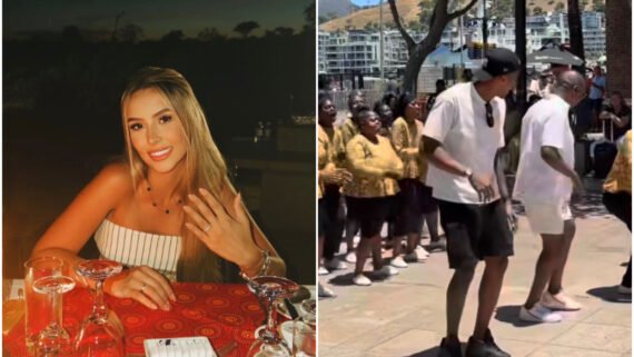 Goleiro do Atlético, Gabriel Delfim aproveita férias ao lado da namorada na África do Sul (foto: Reprodução/Instagram/Gabriel Delfim (2))