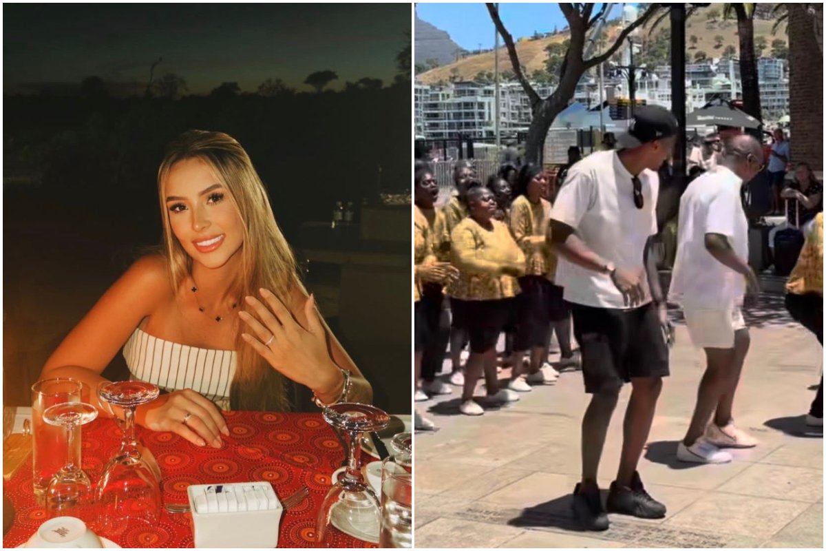 Goleiro do Atlético, Gabriel Delfim aproveita férias ao lado da namorada na África do Sul (foto: Reprodução/Instagram/Gabriel Delfim (2))