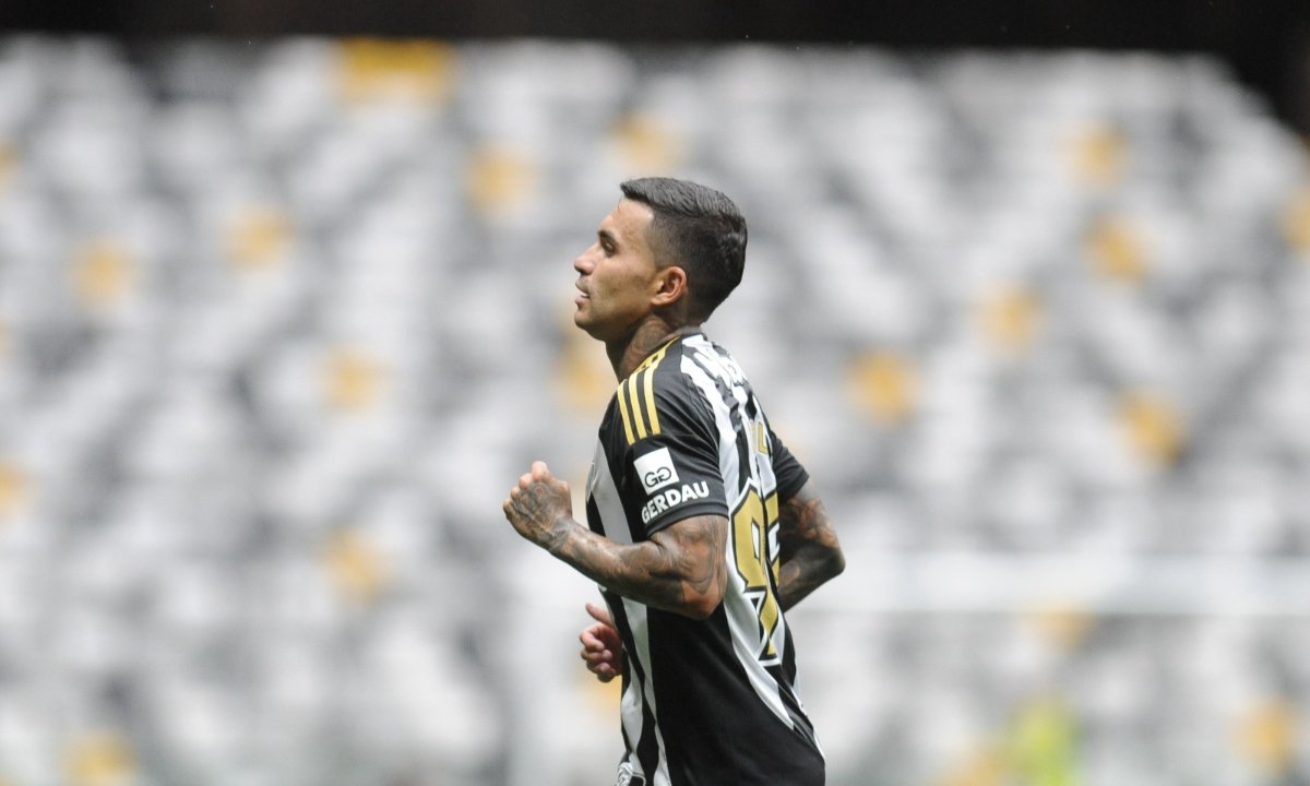 Dudu, atacante do Atlético, em jogo contra o Vasco (foto: Alexandre Guzanshe/EM/D.A Press)