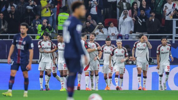 Flamengo ficou com o vice do Intercontinental (foto: AFP)