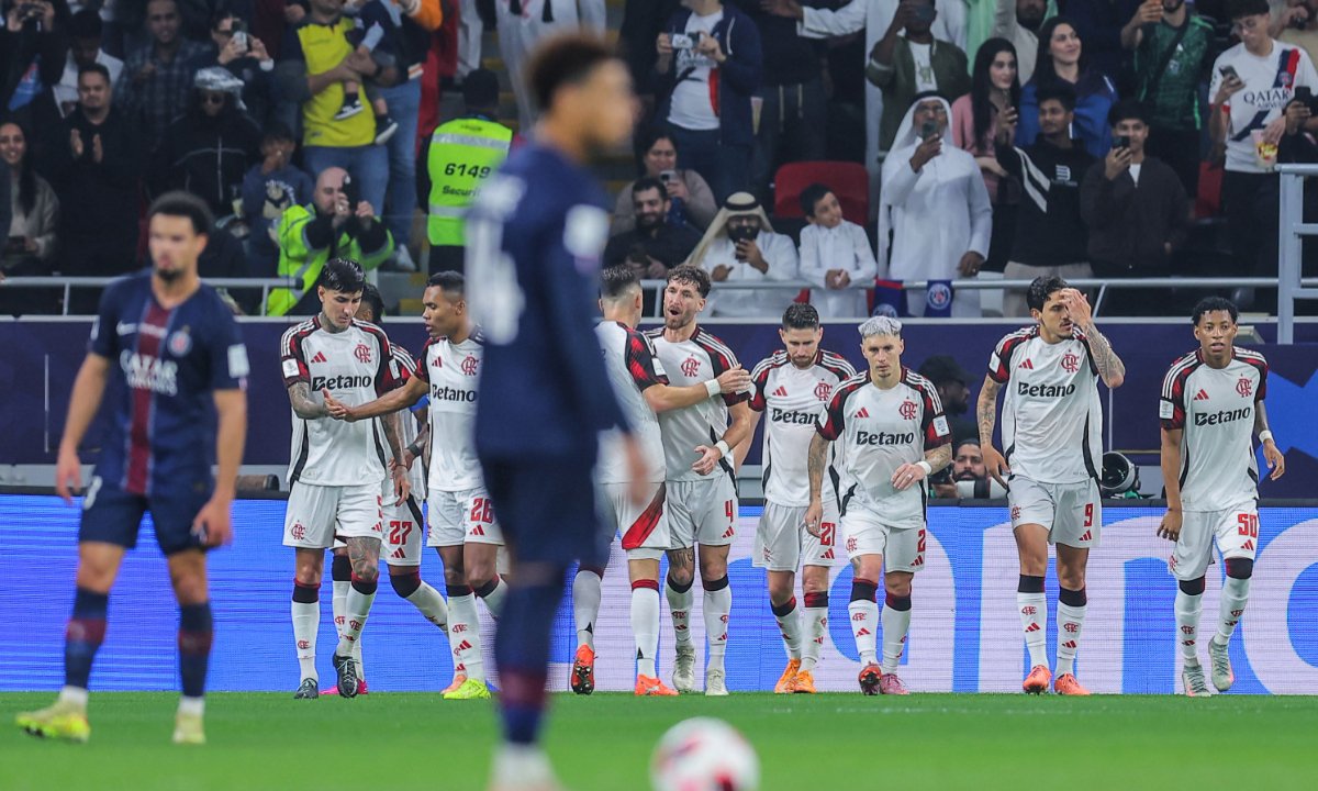 Flamengo ficou com o vice do Intercontinental (foto: AFP)