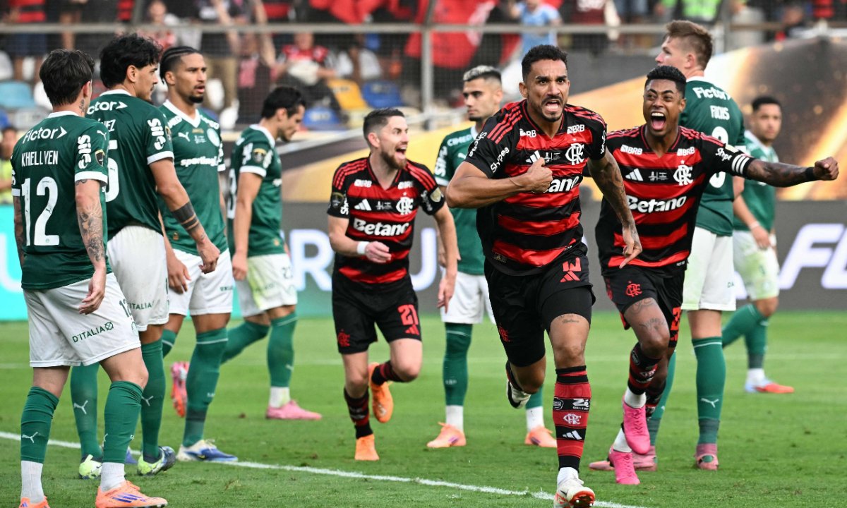 Flamengo pode ser campeão brasileiro nesta quarta (foto: Luis ACOSTA / AFP)