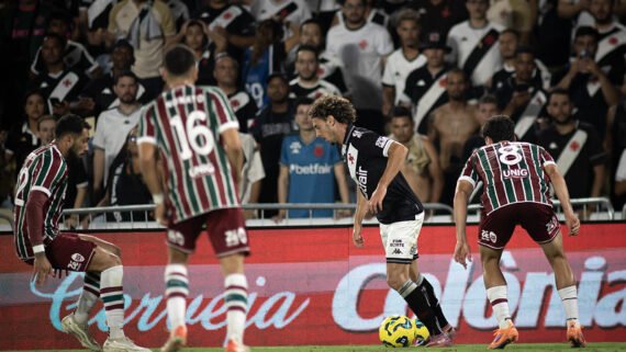 Lance do jogo entre Vasco e Fluminense pela Copa do Brasil (foto: Matheus Lima/Vasco)