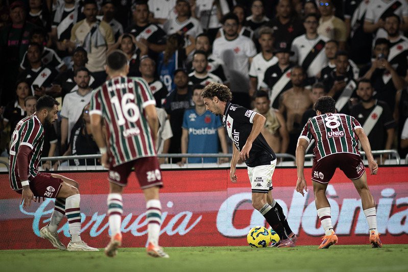 Lance do jogo entre Vasco e Fluminense pela Copa do Brasil (foto: Matheus Lima/Vasco)