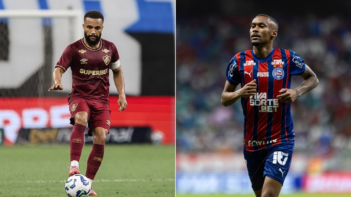 Fluminense e Bahia se enfrentam pela última rodada da Série A, no Maracanã (foto: Lucas Merçon/Fluminense F.C. e Rafael Rodrigues/EC Bahia)