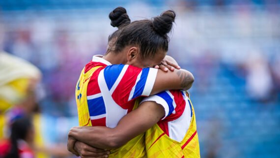 Jogadoras do time feminino do Fortaleza (foto: Iago Ferreira / Fortaleza - 6/7/2025)