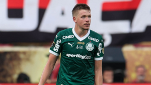 Bruno Fuchs em jogo pelo Palmeiras - Crédito: 