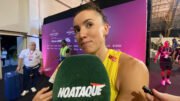 Gabi Guimarães em entrevista ao No Ataque no Mundial de Clubes Feminino de Vôlei (foto: Rafael Cyrne/No Ataque)