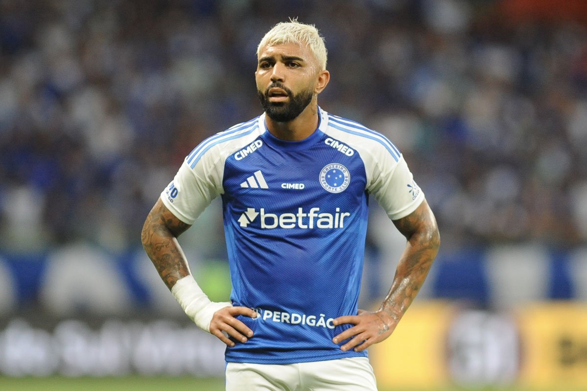 Gabigol, centroavante do Cruzeiro (foto: Alexandre Guzanshe/EM/D.A. Press)