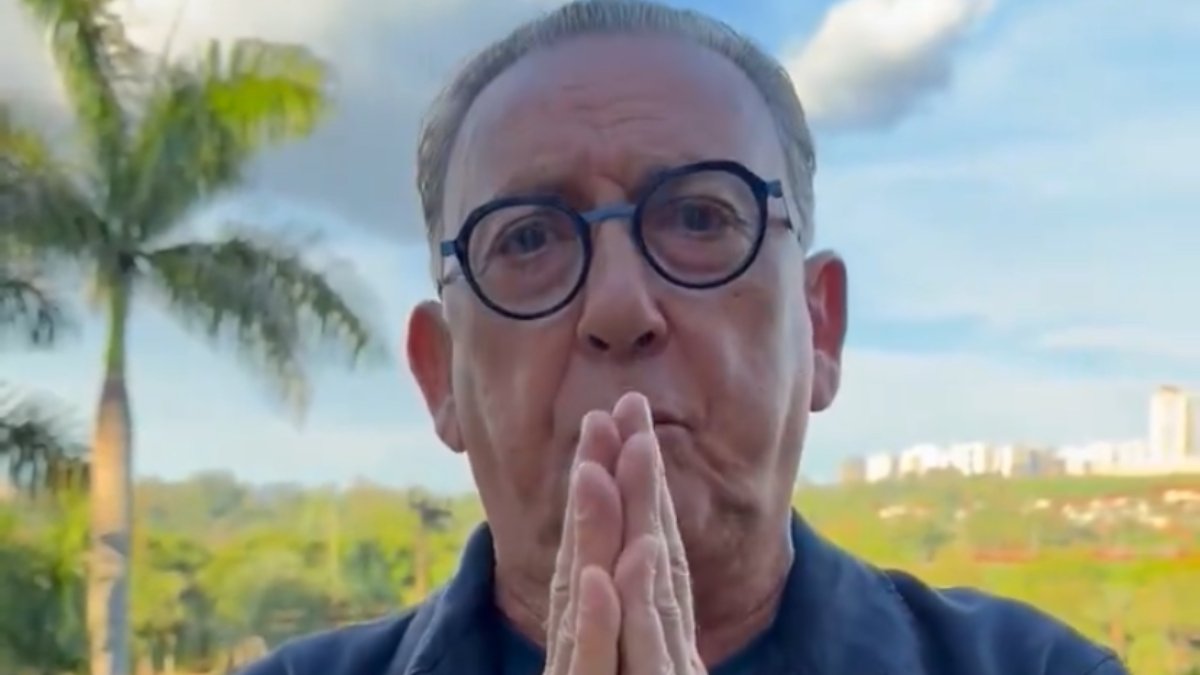 Galvão Bueno agradece fãs por apoio durante internação (foto: Reprodução/X)