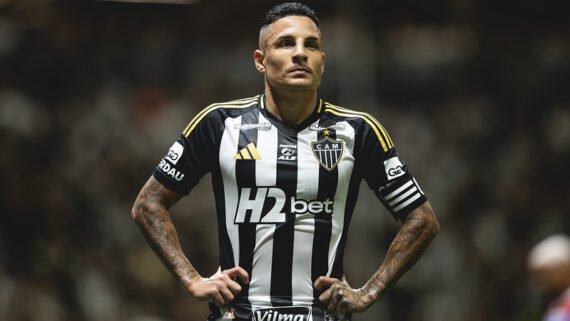 Lateral-esquerdo Guilherme Arana (foto: Pedro Souza/Atlético)