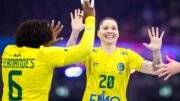 Jogadoras da Seleção Brasileira feminina de handebol (foto: Divulgação/IHF)