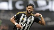 Hulk comemora gol pelo Atlético (foto: Alexandre Guzanhe/EM/D.A. Press)