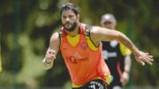 Hulk, atacante do Atlético, durante treinamento na Cidade do Galo (5/12) (foto: Pedro Souza/Atlético)