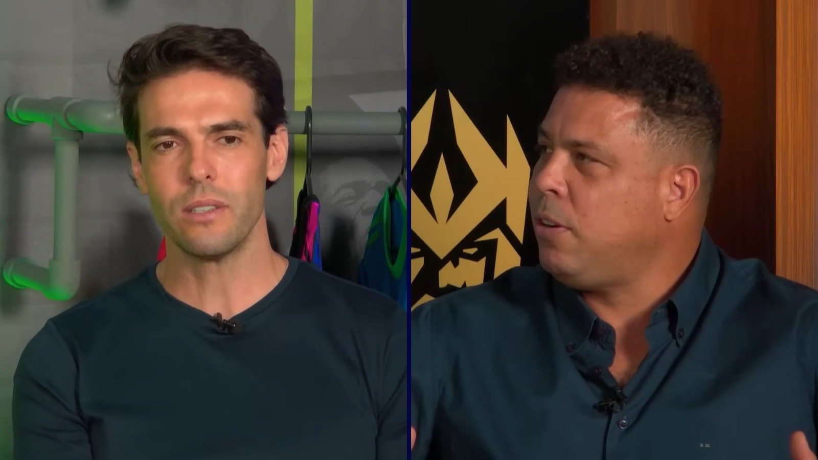 Kaká e Ronaldo comentam como o consumo do futebol mudou com a chegada da geração Z (foto: Kings League Brasil/Youtube)