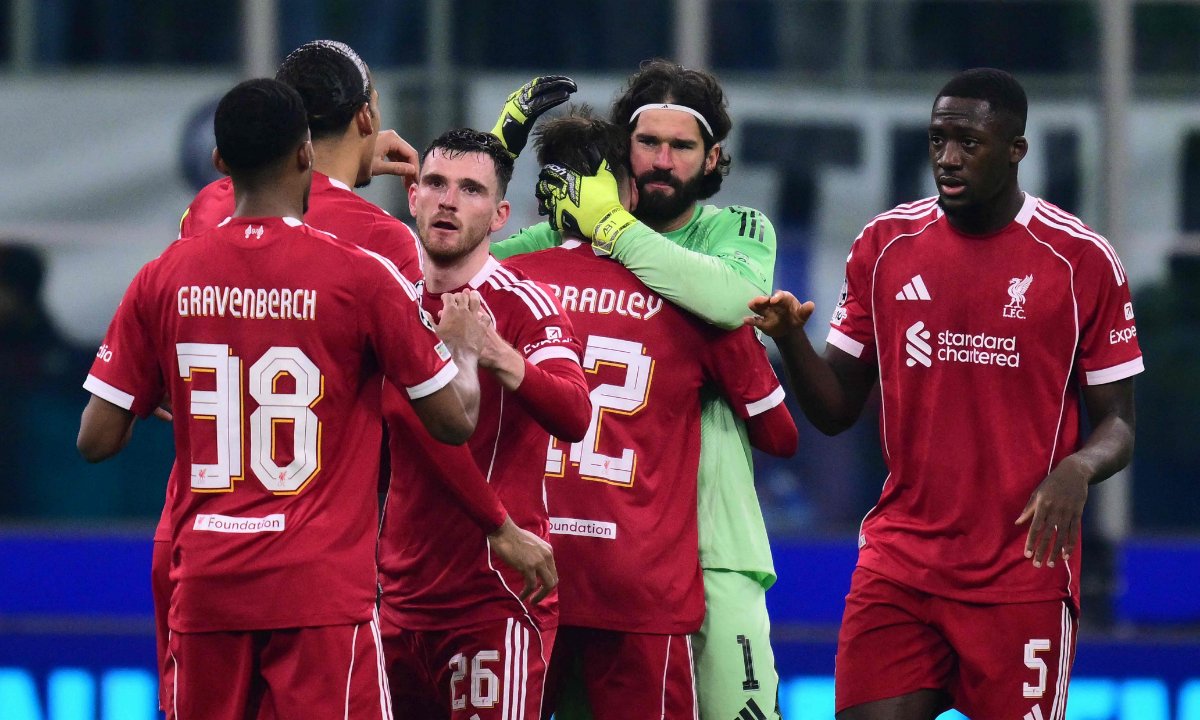 Liverpool vence a Inter de Milão e entra no G8 da Liga dos Campeões