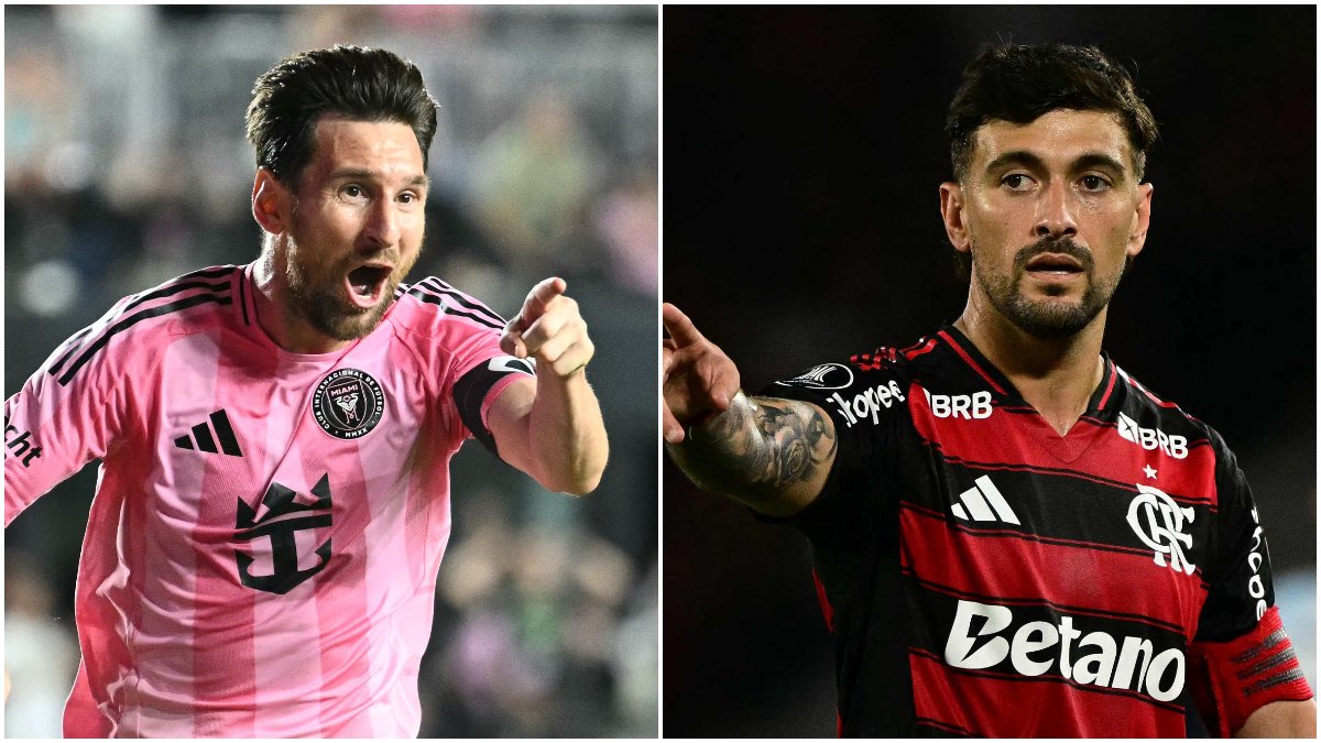 Messi e Arrascaeta foram os mais votados no prêmio Rei da América (foto: CHANDAN KHANNA / AFP e Pablo PORCIUNCULA / AFP)
