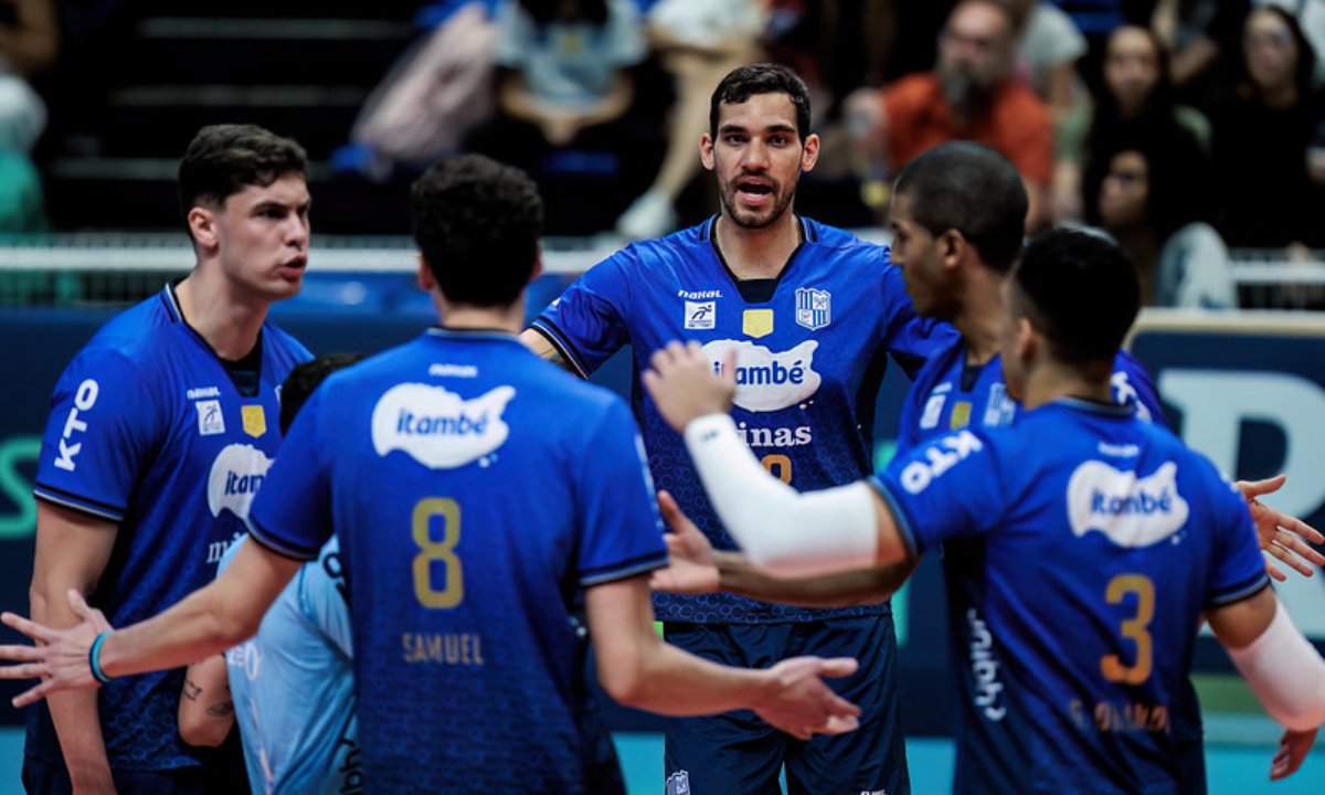Minas venceu o JF Vôlei pela Superliga Masculina (foto: Divulgação/Minas)