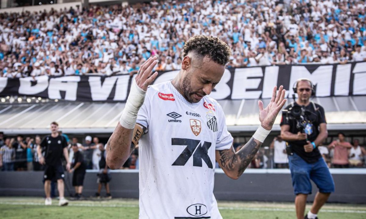 Neymar em último jogo do Santos no Brasileiro (foto: Divulgação/Santos)
