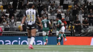 Allan marcou o segundo gol  do Palmeiras na Arena MRV - Crédito: 