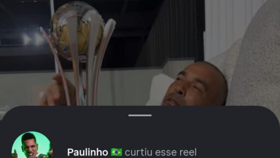Paulinho curtiu post de Sheik (foto: Reprodução)