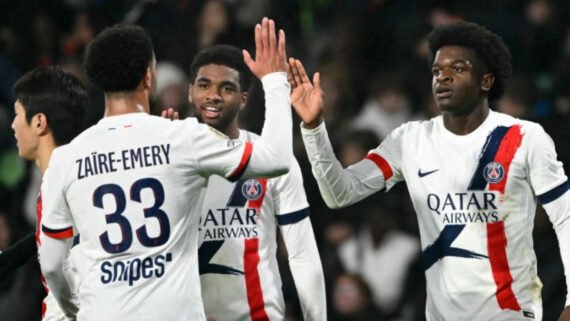PSG venceu no Campeonato Francês (foto: AFP)