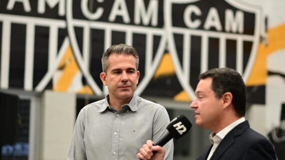 Rafael Menin elogiou trajetória de Victor no Atlético (foto: Leandro Couri/EM/D.A.Press)