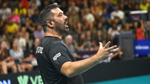Rui Moreira durante Praia Clube x Scandicci (foto: Fotojump)