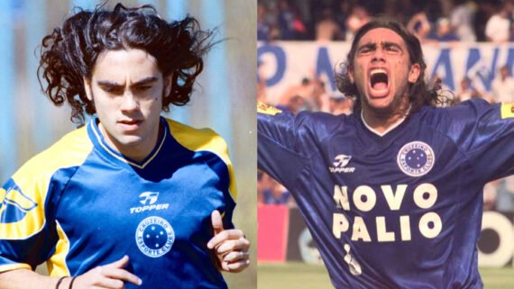 Juan Pablo Sorín, ídolo do Cruzeiro (foto: Jorge Gontijo e Paulo Filgueiras/Arquivo Estado de Minas)