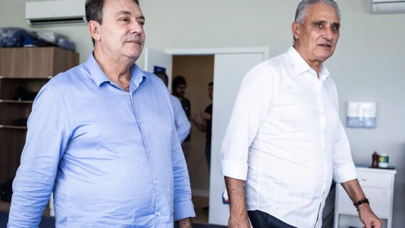 Tite na Toca da Raposa II (foto: Gustavo Aleixo/Cruzeiro)