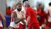 Gabigol, atacante do Cruzeiro, e Tite, técnico, trabalharam juntos no Flamengo, entre 2023 e 2024 (foto: Gilvan de Souza/Flamengp)