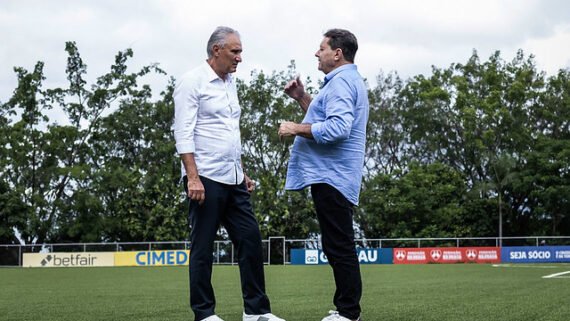 Tite e Pedro Lourenço (foto: Gustavo Aleixo/Cruzeiro)