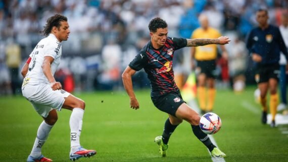 Santos e Bragantino empataram na Neo Química Arena (foto: Ari Ferreira/Red Bull Bragantino)