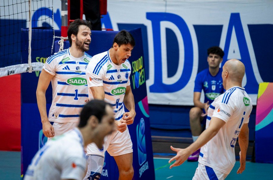 Time de vôlei do Cruzeiro (foto: Agência i7/Sada Cruzeiro)