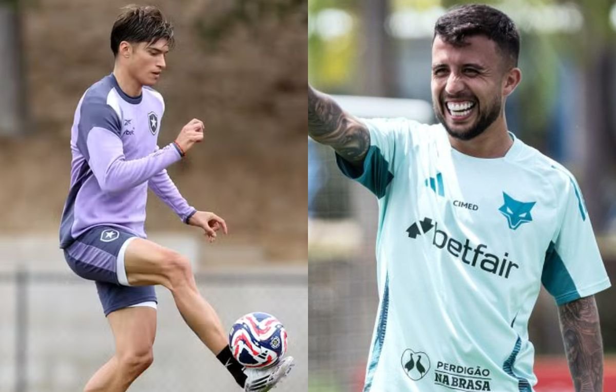 Joaquín Correa e Matheus Henrique (foto: Vitor Silva/BFR e Gustavo Aleixo/Cruzeiro)