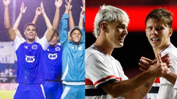Cruzeiro x São Paulo (foto: Jeferson de Paula e Rubens Chiri / São Paulo FC)