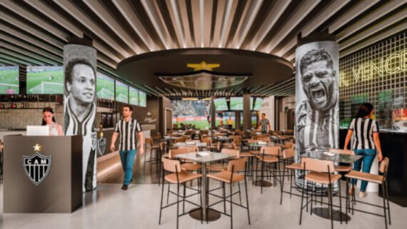 Bar temático do Atlético em Lourdes (foto: Divulgação Atlético)