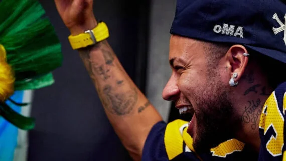 Neymar durante comemoração na kings League (foto: Divulgação/Kings League)