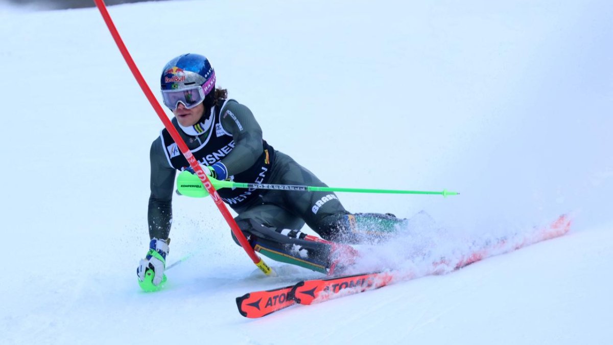 Lucas Pinheiro na Copa do Mundo de Esqui Alpino (foto: Markus Ulmer/FIS)