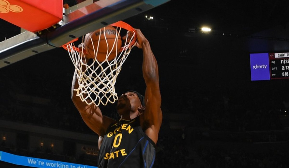 Jimmy Butler fazendo uma cesta (foto: Divulgação/Golden State Warriors)