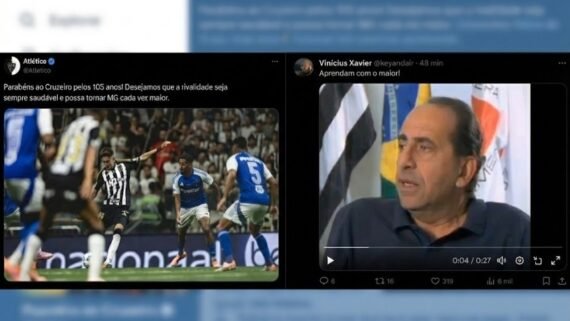 Torcedores do Atlético (foto: Reprodução/Rede Social X)