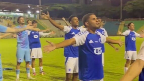 Jogadores do Cruzeiro na Copinha (foto: Reprodução)