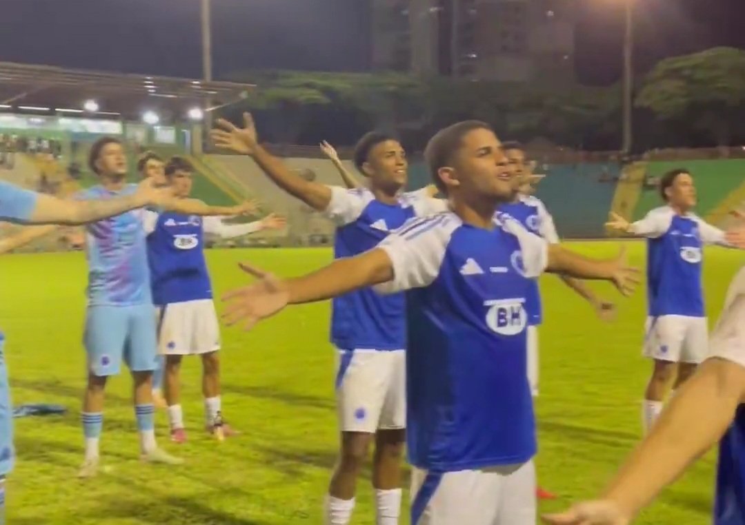 Jogadores do Cruzeiro na Copinha (foto: Reprodução)