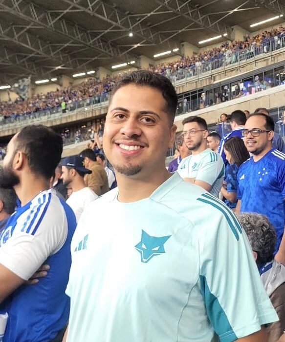 Vitor Rocha, torcedor do Cruzeiro