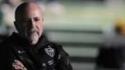 Jorge Sampaoli, técnico do Atlético, antes de clássico contra o América pelo Mineiro (foto: Alexandre Guzanshe/EM/D.A. Press)
