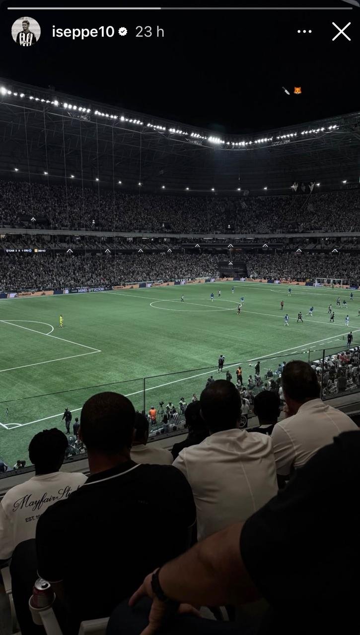A provocação de Iseppe ao Cruzeiro - (foto: Reprodução/Instagram)